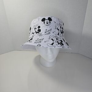 Mickey Mouse Reversable White Bucket Hat
